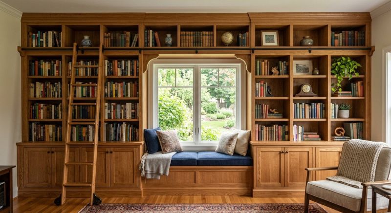 Custom Bookcase Installation in Fairfax, VA